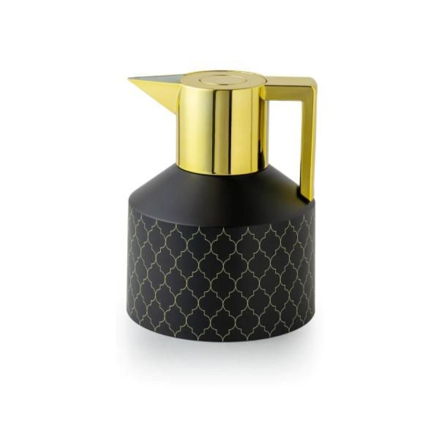 Coffee & Tea Normann Copenhagen  | Geo Vacuum Flask Special Edition, Black/Gold, 1L