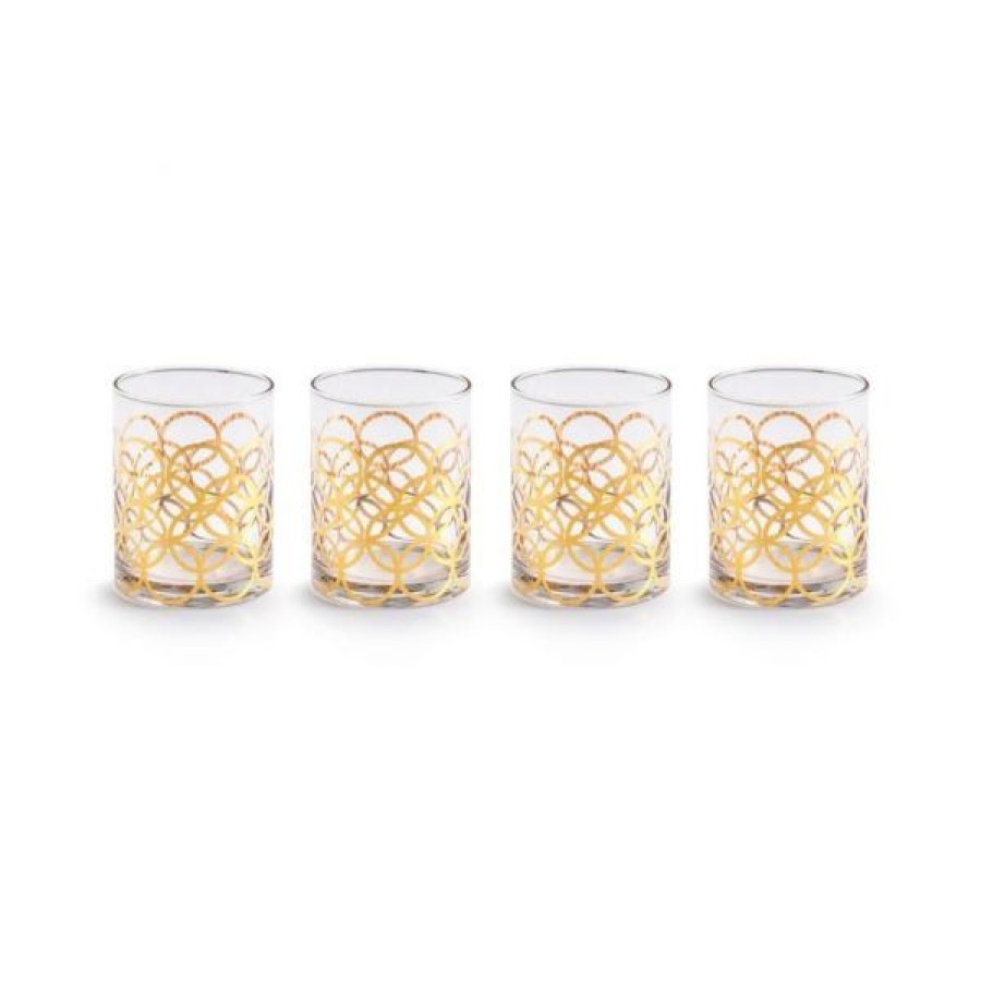 Tabletop Rosanna Inc Drinking Glasses | Set Of 4 La Cite Double Old Fashion Glass Cups