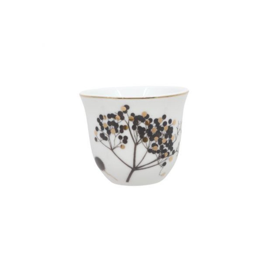 Coffee & Tea Rosanna Inc Arabic Coffee Cups (Finjans) | Set Of 6 La Foret Coffee Cups