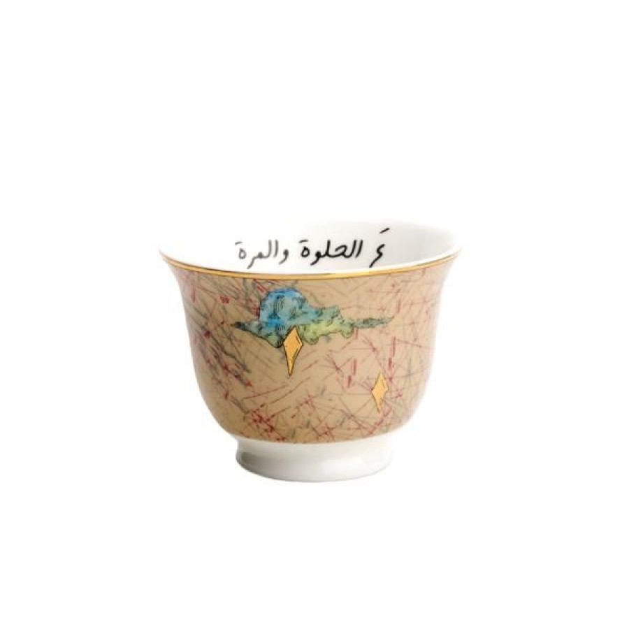 Coffee & Tea Zarina Tableware Arabic Coffee Cups (Finjans) | Set Of 6 In Good Times Arabic Coffee Cups