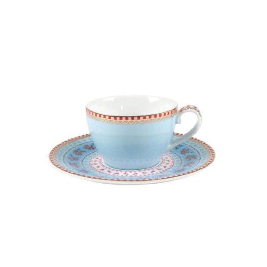 Coffee & Tea Pip Studio Espresso Cups | Pip Floral Set Of 6 Espresso Cups & Saucers