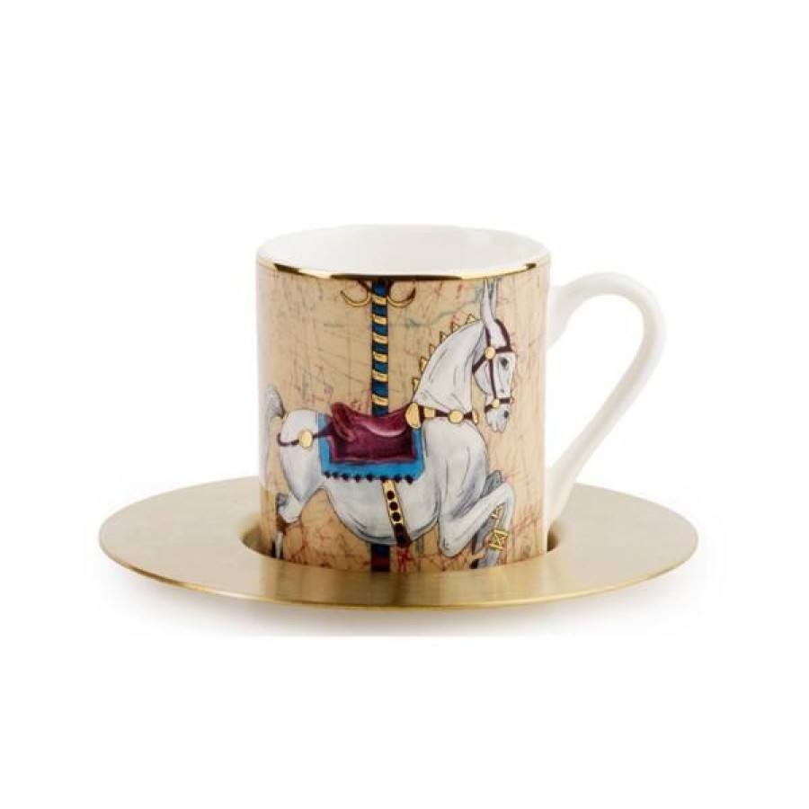 Coffee & Tea Zarina Tableware Espresso Cups | Set Of 6 In Good Times Espresso Cups & Saucers