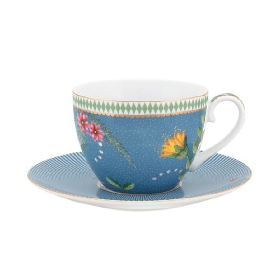 Coffee & Tea Pip Studio Cappuccino Cups | Set Of 2 La Majorelle Cappuccino Cups & Saucers