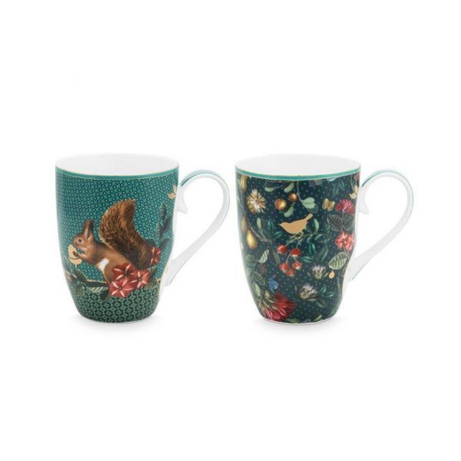 Coffee & Tea Pip Studio Mugs | Set Of 2 Large Winter Wonderland Mugs 350Ml
